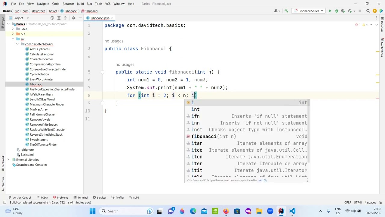 Fibonacci Series | Java - YouTube