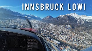 SCENIC LANDING in INNSBRUCK LOWI | Bristell B23 | Unedited Cockpit View 4K