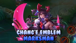 Mobile Legends | GAMEPLAY USING CHANG'E EMBLEM MARKSMAN WHICH IS CURRENTLY META IN RANK?