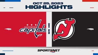 NHL Highlights | Capitals vs. Devils - October 25 2023