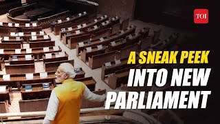 Inside Look: PM Modi Inspects Progress of New Parliament Building #firstlook #centralvista