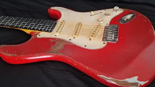 stratocaster kit relic nitrocellulose(reverb link)