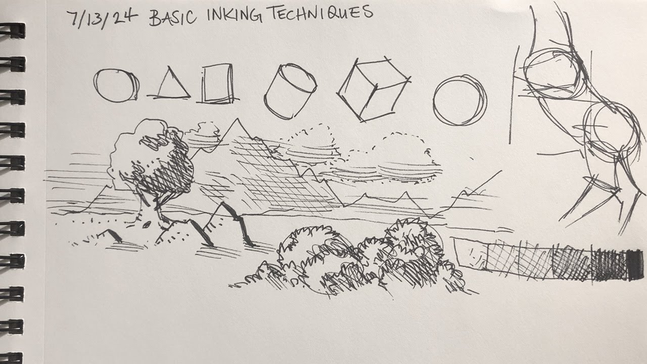 Basic Inking Techniques Youtube