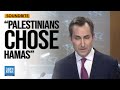 Miller Scoffs, Deflects on Palestinian Right to Choose Leadership | Dawn News English