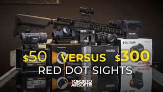 50 Dollar vs 300 Dollar Red dot sight. What's the difference? TorontoAirsoft.com