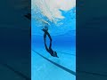 how to duck dive in shallow pool #freediving #freedivinggirl