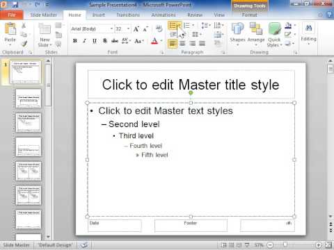 PowerPoint 2010 Change the Bullet Style throughout a Presentation PowerPoint 2010 Change the Bullet Style throughout a Presentation
