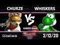 Hax’s Nightclub S1E7 Losers Semis - Churze (Fox) Vs. Whiskers (Yoshi) Smash Melee - SSBM