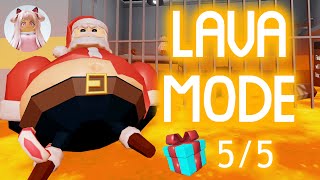 LAVA MODE BARRY'S PRISON RUN! (OBBY) CHRISTMAS EDITION 5 Hidden Presents Roblox Gameplay Walkthrough