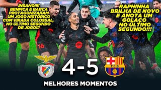 VIRADA HISTÓRICA do Barcelona - Benfica 4x5 Barcelona - Melhores Momentos 21/01/2025