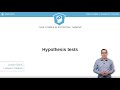 Python Tutorial : Hypothesis tests