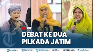 🔴LIVE DEBAT KEDUA PILKADA JATIM 2024, Duel ke Dua Luluk Lukman, Khofifah Emil dan Risma Gus Hans