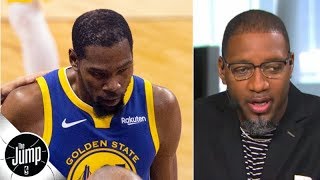 When Kevin Durant 'tried to be himself' in Game 5, it led to his injury - Tracy McGrady | The Jump