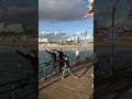 Jumping off the pier prank / TwinsFromRussia tiktok #shorts