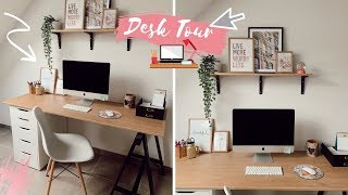 J'ORGANISE MON NOUVEAU BUREAU 👩🏻‍💻 DESK TOUR ⎜Merry ♡