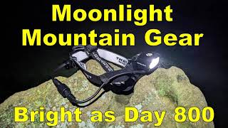 Moonlight Mountain Gear Bright as Day 800 multi sport head torch