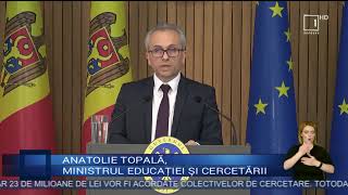 Anatolie Topală anunţă prima alocare de fonduri „cu efect imediat” către universităţi şi cercetători