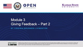 Module 3 Giving Feedback - Part 2