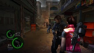 Resident Evil 5 | Claire x Leon | Resident Evil 2 MOD | vs Chainsaw Majini