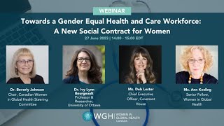 Toward a gender equal health and care workforce: A new social contract for women