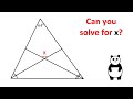 Can You Find Angle X? Geometry video.