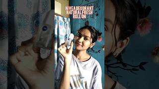 Nivea fresh natural deodrant roll on mini review 🌸 | #ytshorts #nivea #shorts #review #perfume