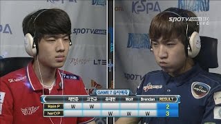 [프로리그2014] 정윤종(SKT) vs 김준호(CJ) 7세트 회전목마 -EsportsTV, 프로리그2014