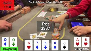 Quads, Sets, and Bluff Catching.   poker vlog 133