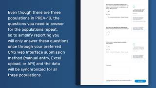 CMS Web Interface: PREV-10