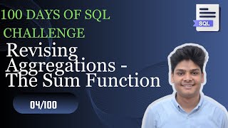 Revising Aggregations - The Sum Function| 100 Days SQL | HackerRank Problems |