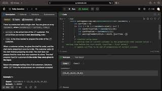 Leetcode 1701 - Average Waiting Time [9/7/24]