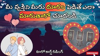 |💌 Pick a card| మీ వ్యక్తిని మీరు దూరం పెడితే ఎలా మారడానికి అవకాశం ఉందో చూడండి ☯️💟🫂🍀🦋💫🌌