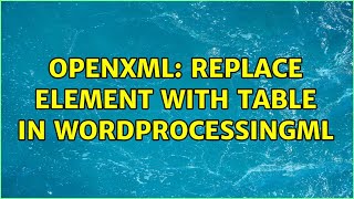 OpenXML: Replace ＜sdt/＞ element with table in WordprocessingML