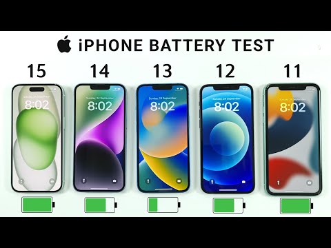 iPhone 15 vs 14 vs 13 vs 12 vs 11 Battery Test iOS 17 BATTERY TEST