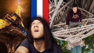 Climbing The Eiffel Tower in Paris *ARRESTED*