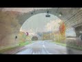 dashcam prefectural road 5 kikouchi to kaminokuni 木古内～上ノ国 紅葉 北海道 20171022