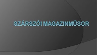 Szárszói magazinműsor 2022.12.12.