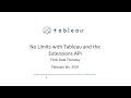 Think Data Thursday   No Limits with Tableau and the Extensions API