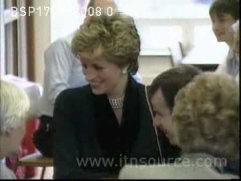 Princess Diana Visits School For The Blind - YouTube