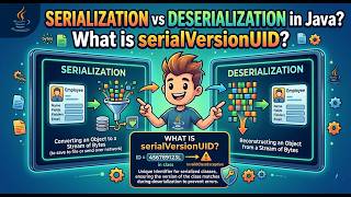 what is Serialization vs Deserialization in Java | serialVersionUID | Serializable vs Externalizable