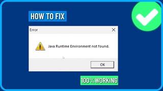 How to Fix java Runtime Environment not found in Windows 11/10/8/7