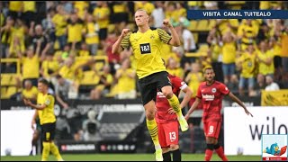 Haaland lidera goleada del Dortmund 5-2 ante el Eintracht de Frankfurt en el inicio de la Bundesliga
