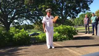 Admiral Joe Vasey  1917 2018 Steve Colon at Punchbowl 16March2018