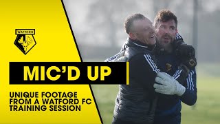 UNIQUE PREMIER LEAGUE TRAINING SESSION | GRAHAM STACK MIC'D UP