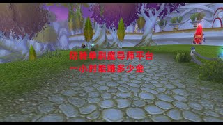 魔兽世界怀旧服：防骑单刷魔导师平台，一小时能赚多少金