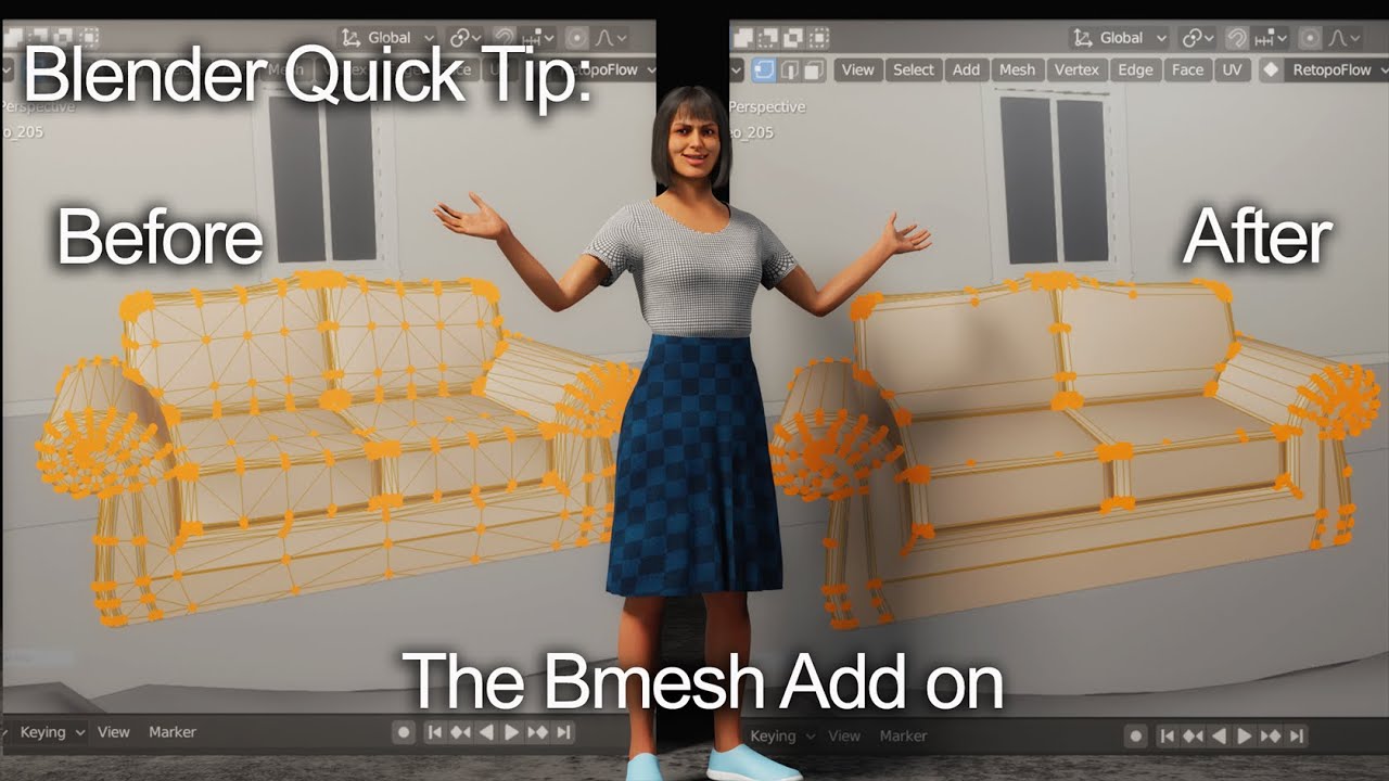 Blender Quick Tip: The Bmesh Addon - YouTube