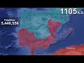 The Reconquista in 1 minute using Google Earth