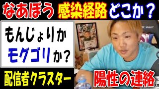 【なあぼう】感染経路どこか？陽性の連絡「もんじょりか、モグゴリか？」【配信者クラスター】