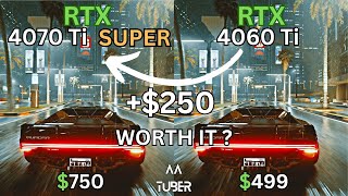 RTX 4070 Ti Super vs RTX 4060 Ti 16GB | $250 more worth it?