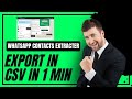 How to download whatsapp group contacts in excel